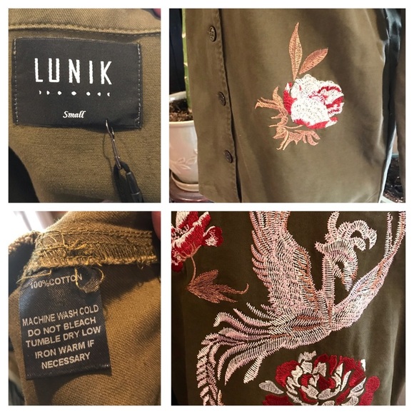 Sloan boho embroidered army utility jacket - Picture 7 of 7